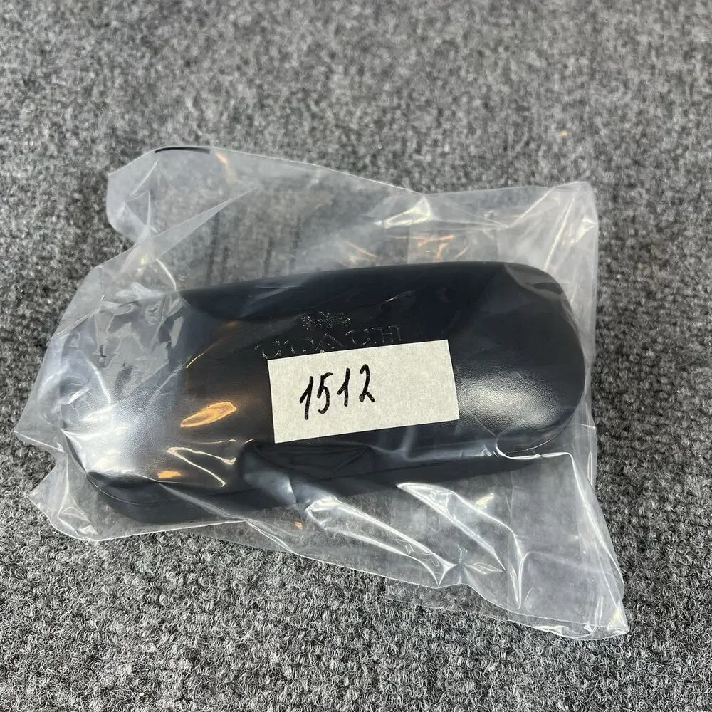 Coach New York Black Hard Shell Eyeglass Case Glasses Holder USED